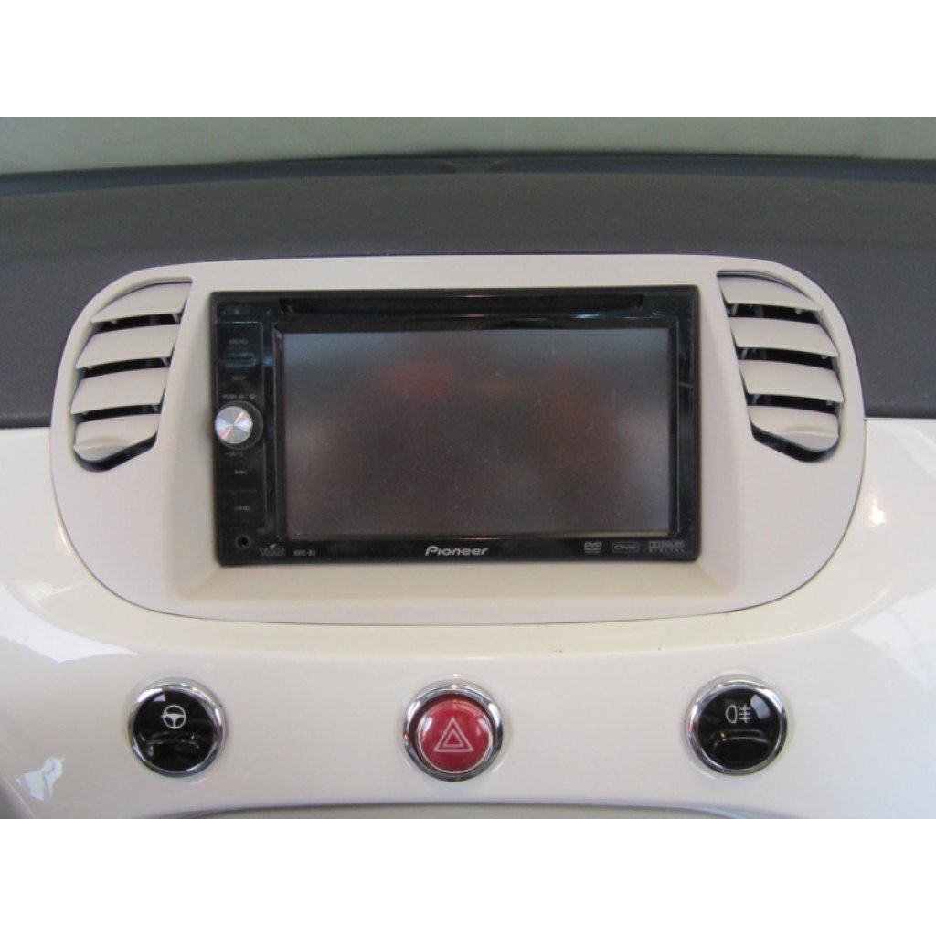 2DIN redukce pro Fiat 500 10/2007- perleťově šedá