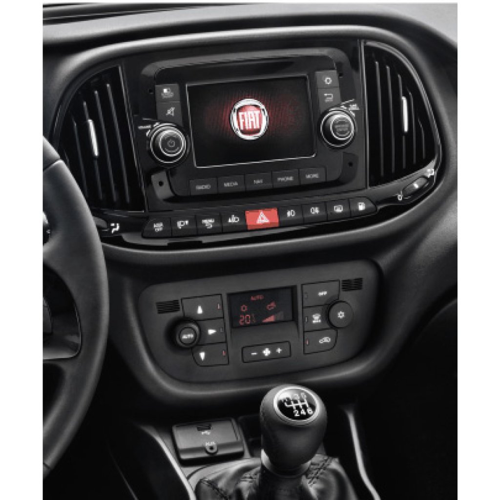 2DIN redukce pro Fiat Doblo, Opel Combo 2015-