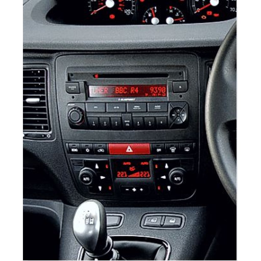 2DIN redukce pro Fiat Idea 2003-, Lancia Musa - černý