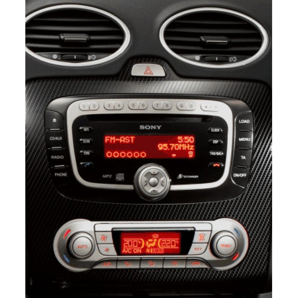 2DIN redukce pro Ford Mondeo 2007-, Focus 2007-2011, S-MAX 2006-, C-MAX 2007-2010