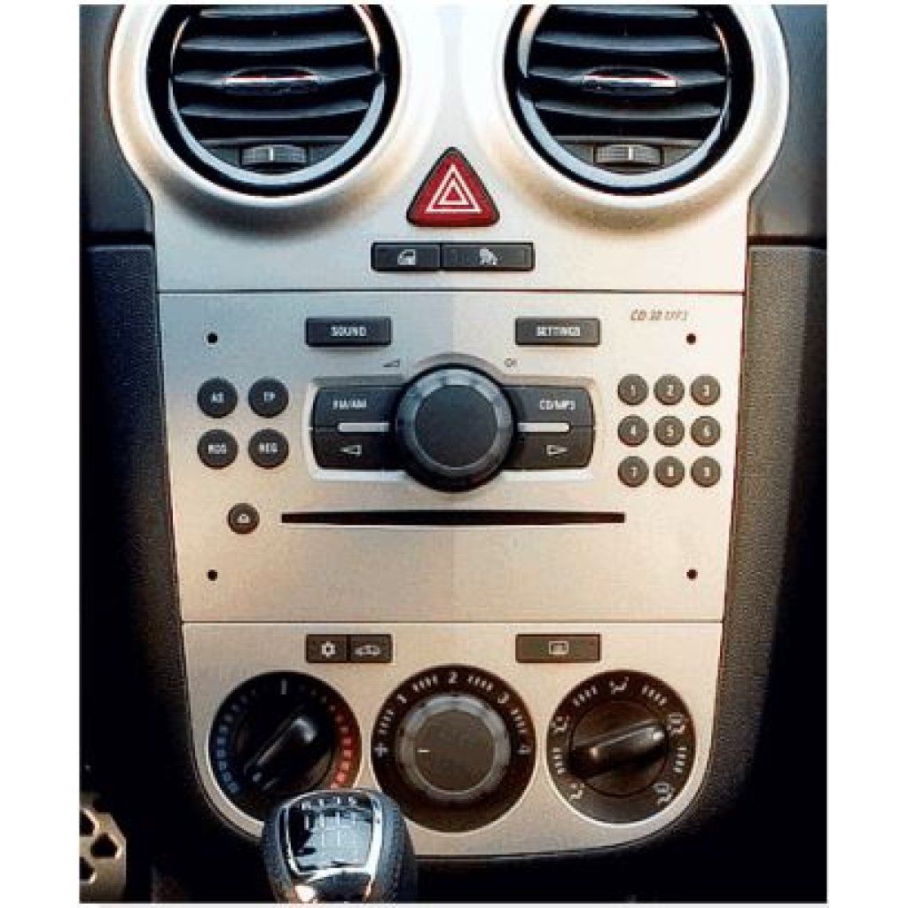 2DIN redukce pro Opel Astra H 2004-2010 - stříbrná