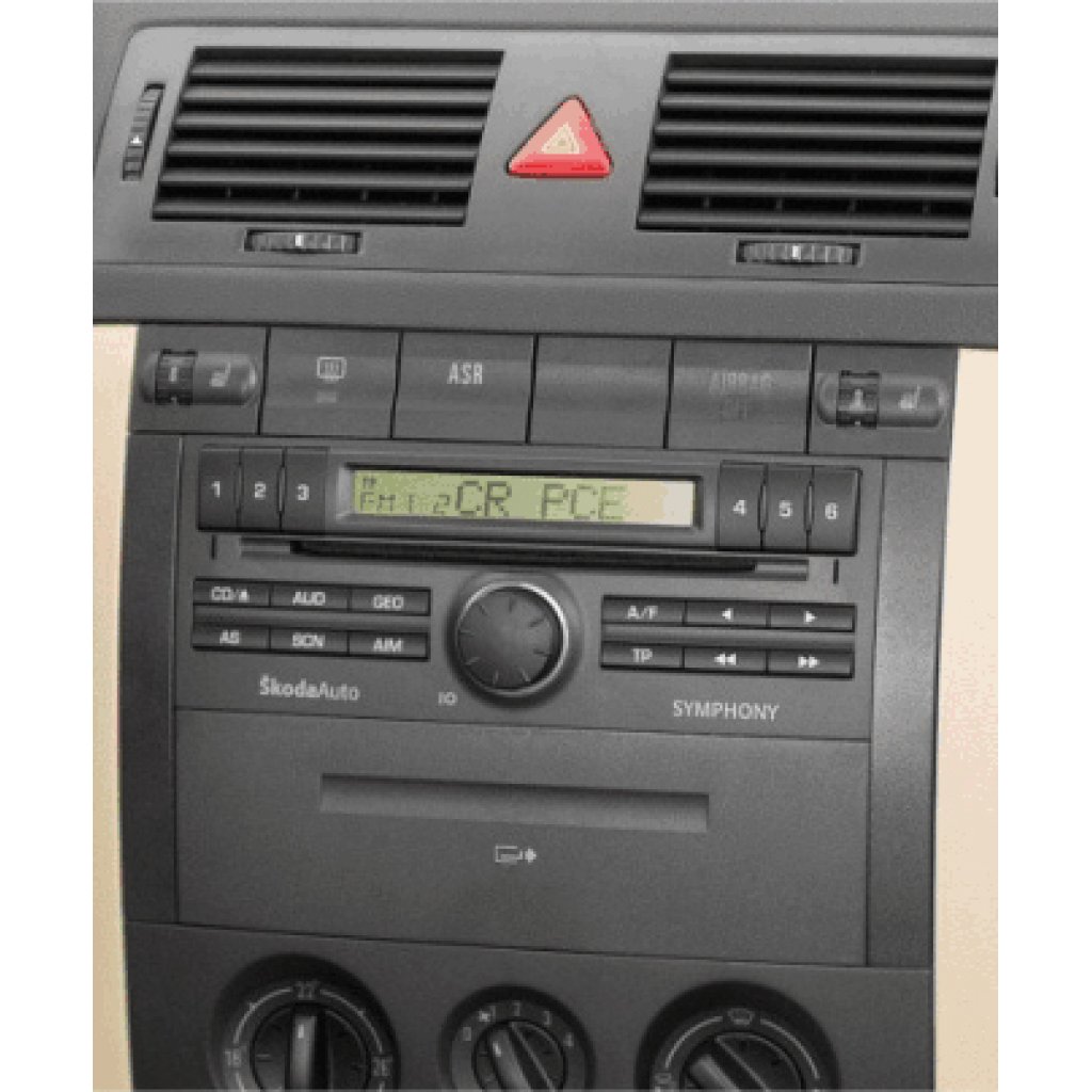 2DIN redukce pro Škoda Fabia 08/2004-2008