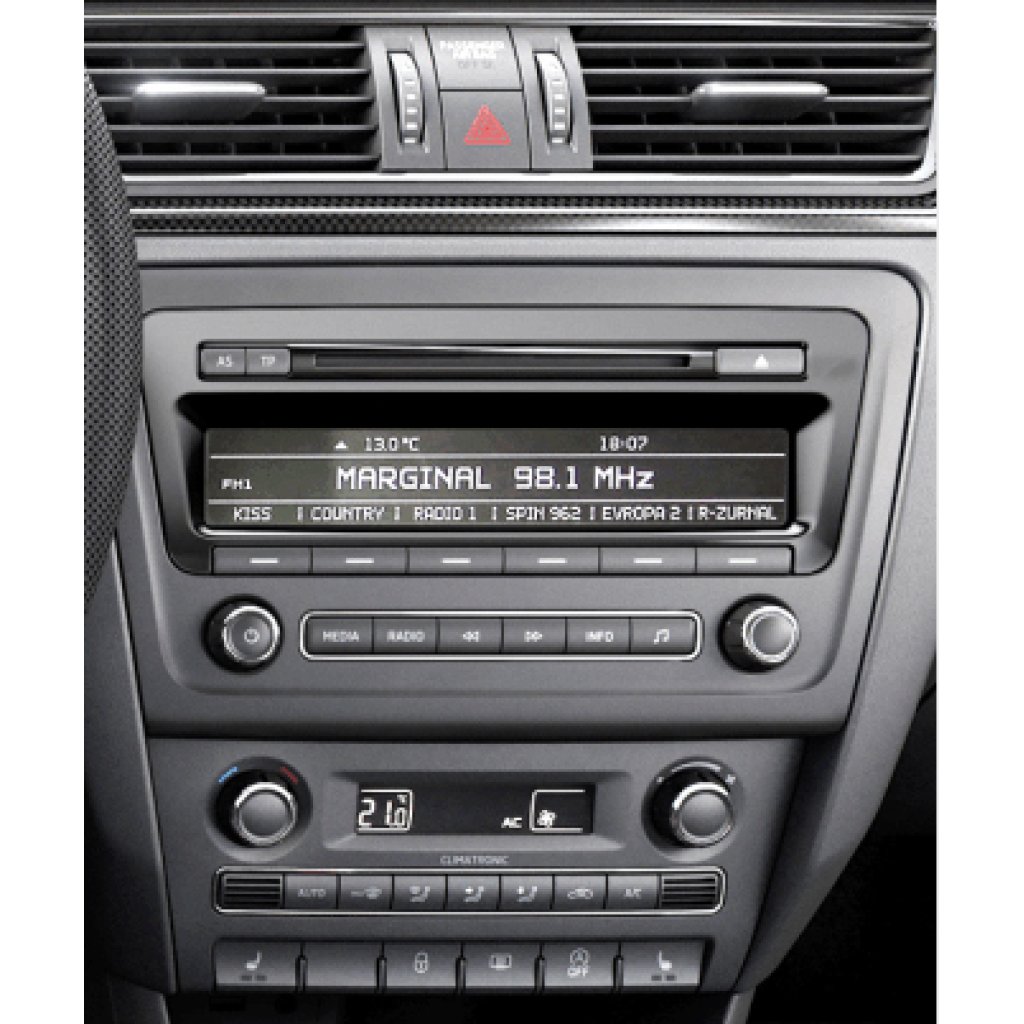 2DIN redukce pro Škoda Rapid 07/2012-