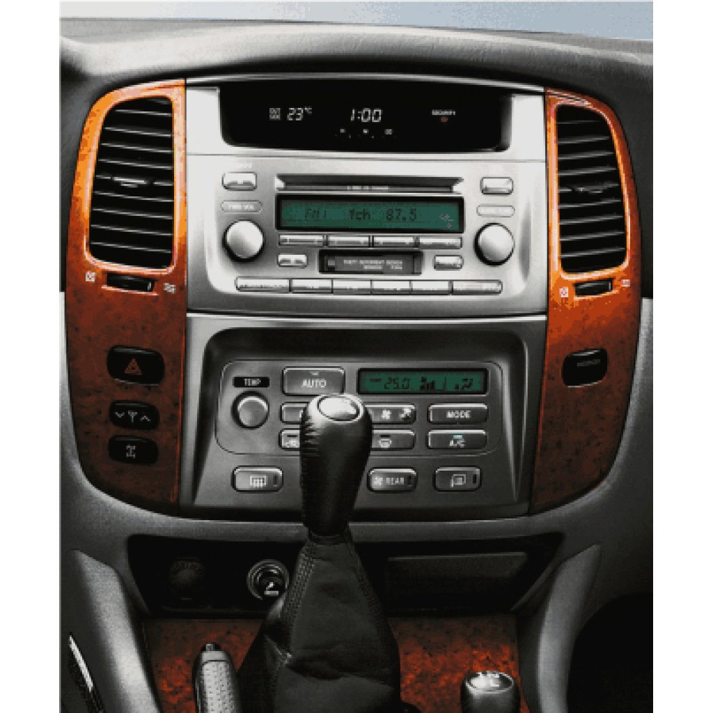 2DIN redukce pro Toyota Land Cruiser 100 2003-2008, Lexus LX-470 1997-2008
