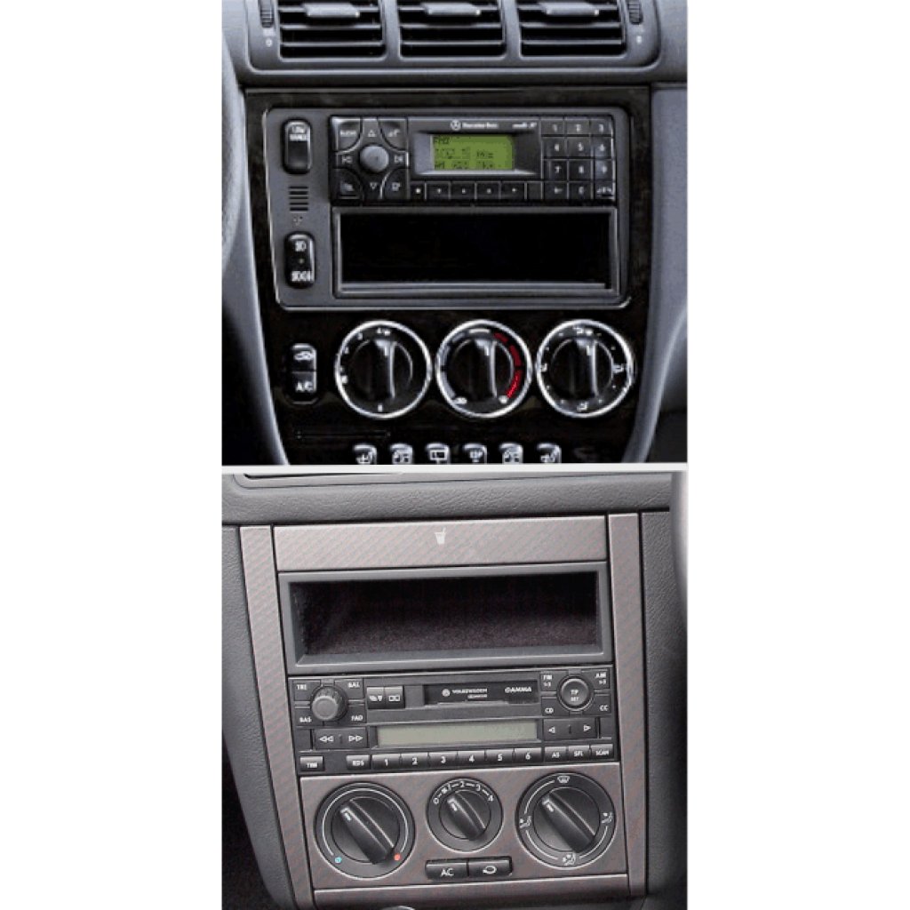 2DIN redukce pro VW Golf IV, Lupo, Passat, Seat