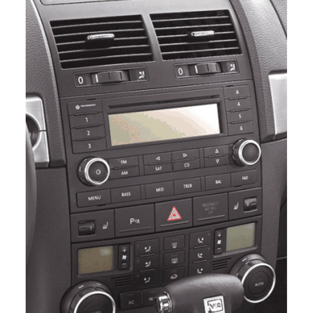 2DIN redukce pro VW Transporter T5, Multivan, Touareg