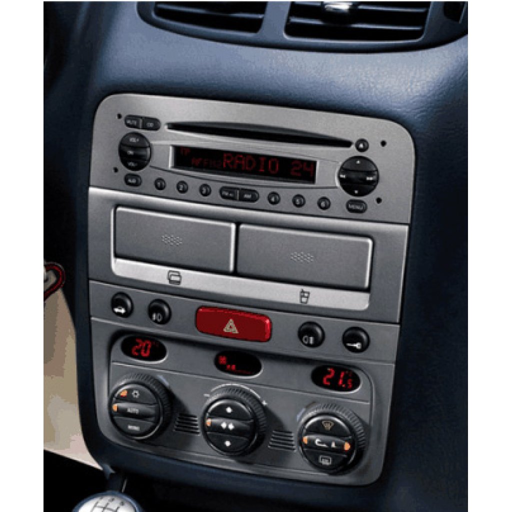 2ISO redukce pro Alfa 147 2000-2010, Alfa GT 2005-2010 stříbrný