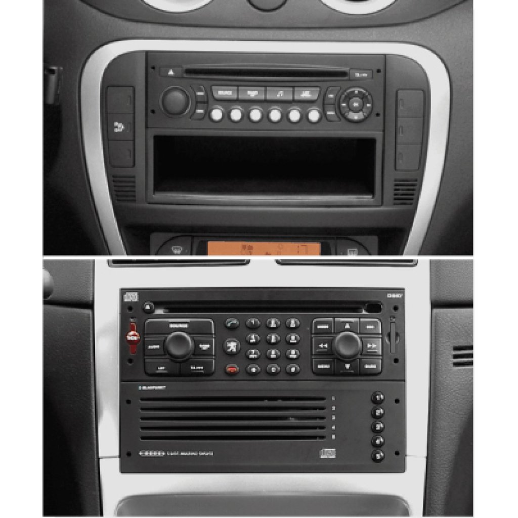 2ISO redukce pro Renault Laguna II, Peugeot 207, 307, Superb, Citroën C2, C3, Fiat Scudo