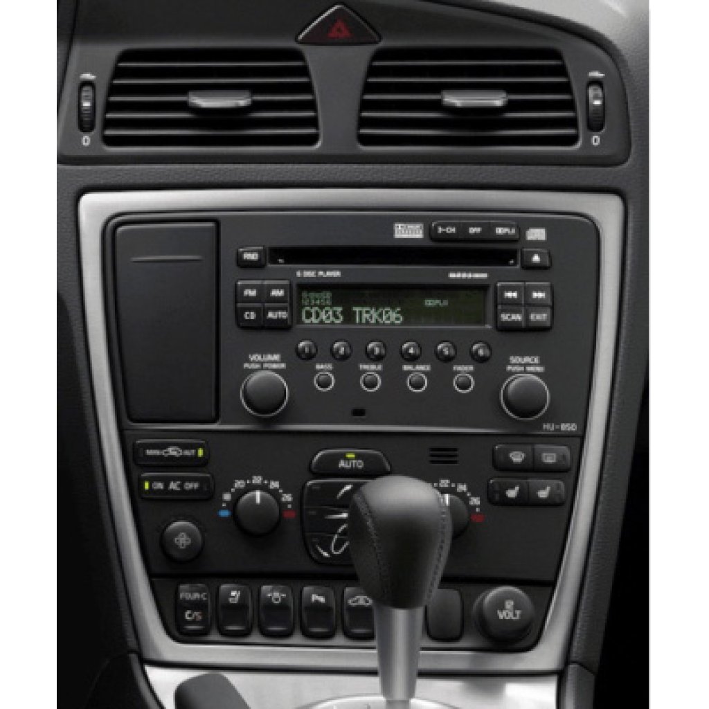 2ISO redukce pro Volvo V70 2004-2007, S60 2004-2009, XC70 2004-2007 černý