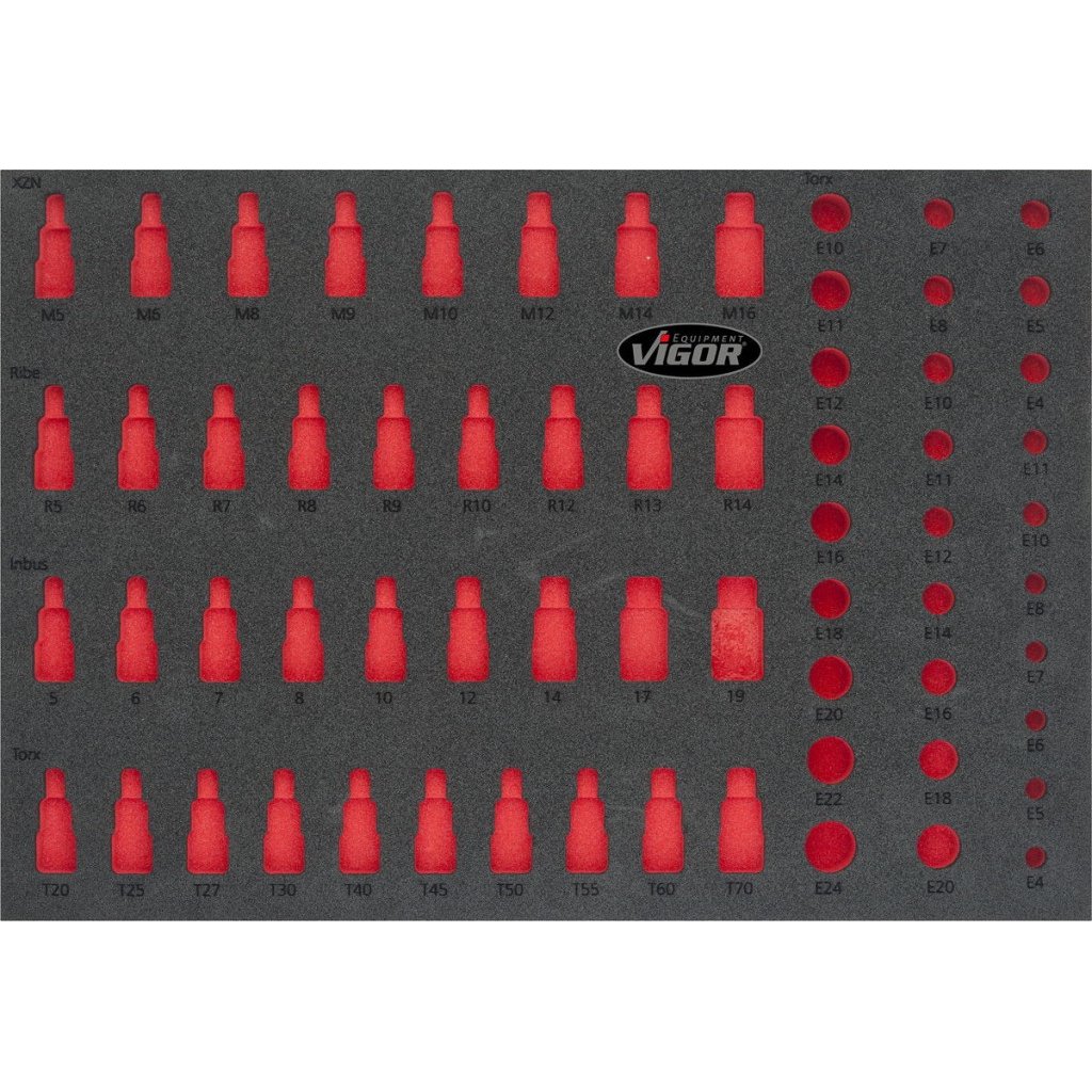 2K pěnová vložka pro V2837 (1/1 VIGOR 1000), prázdná VIGOR V2838