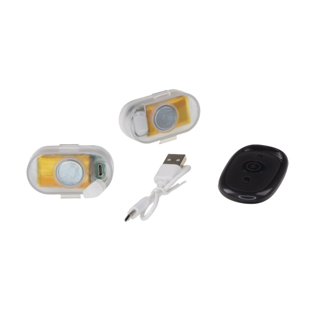 2x AKU LED výstražné světlo na motocykl