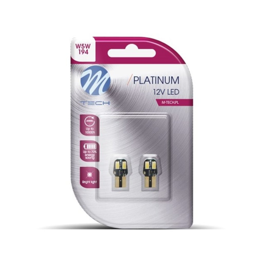 2x Dioda LB806W - W5W Canbus 4xSMD5630 12V White, 52469