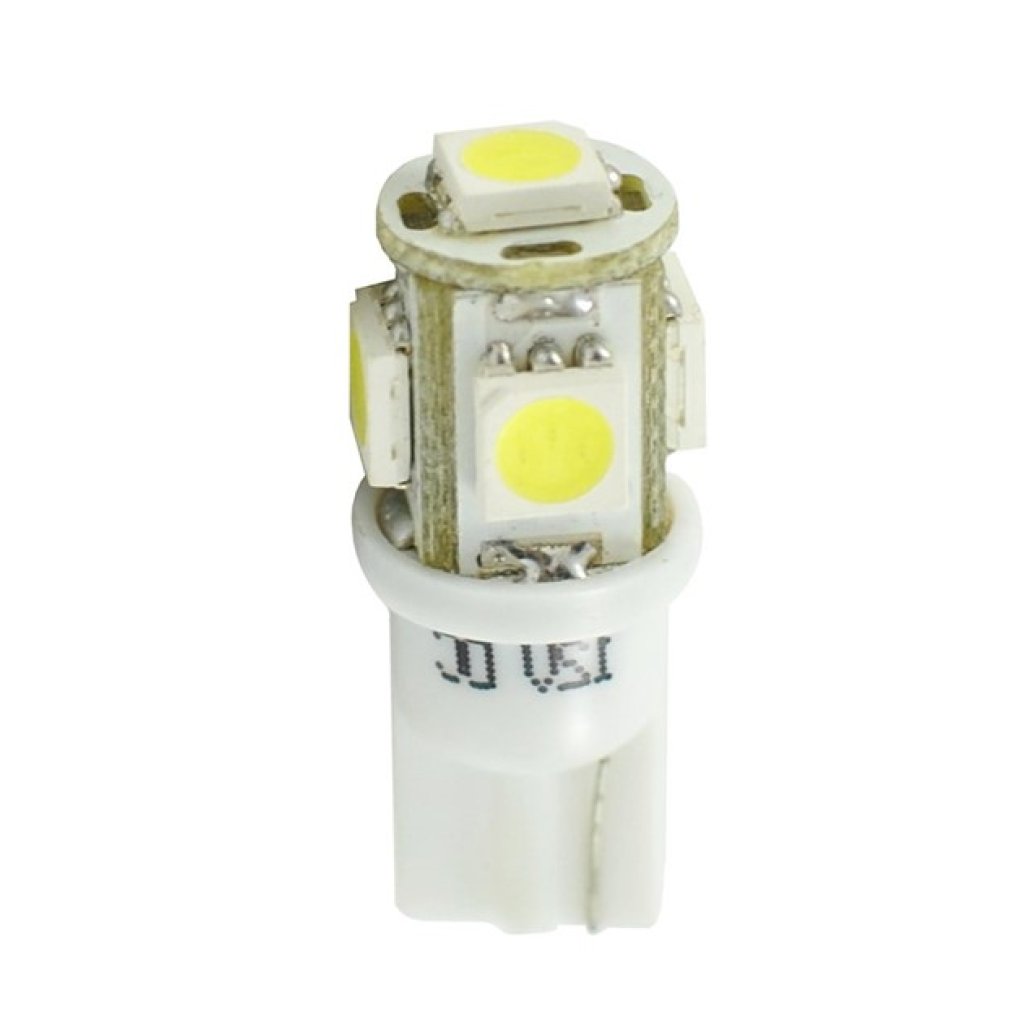 2x Dioda LED L054 - W5W 5xSMD5050 bílá LB054W, 51083