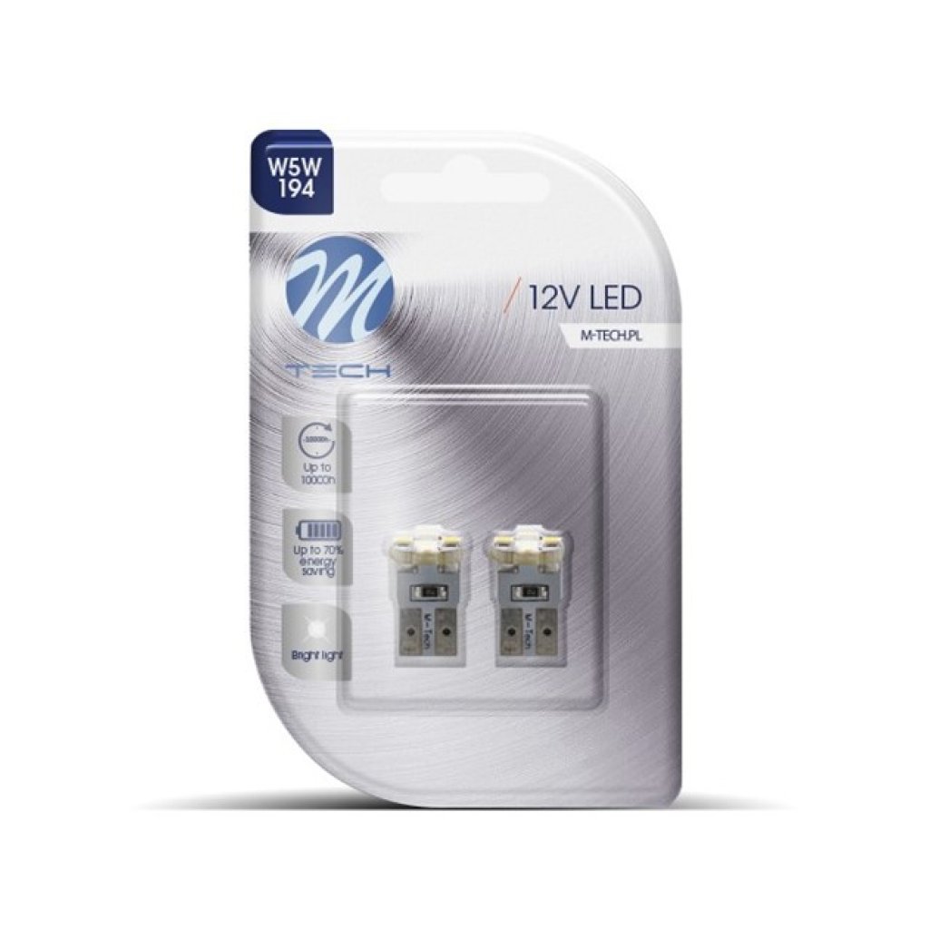 2x Dioda LED L069 - W5W 4xSMD2835 bílá LB069W, 51084
