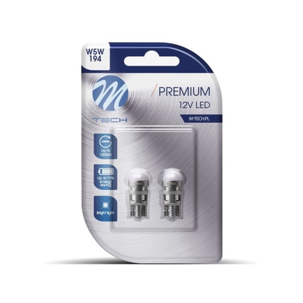 2x Dioda LED L106 - W5W 1xSMD3030 bílá, LB106W, 53561
