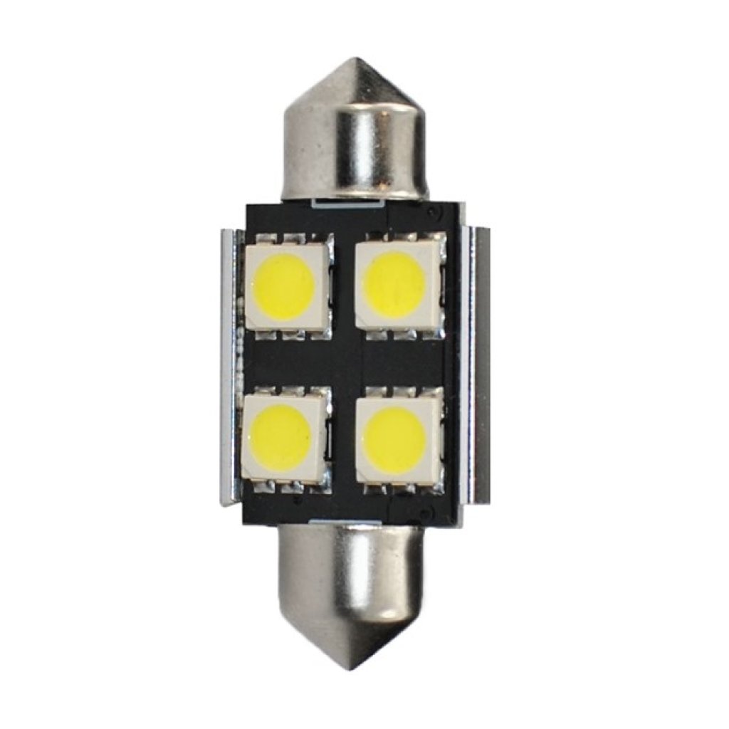 2x Dioda LED LB328W-C5W 36mm 4xSMD5050 Rad CANBUS Bílá 51049