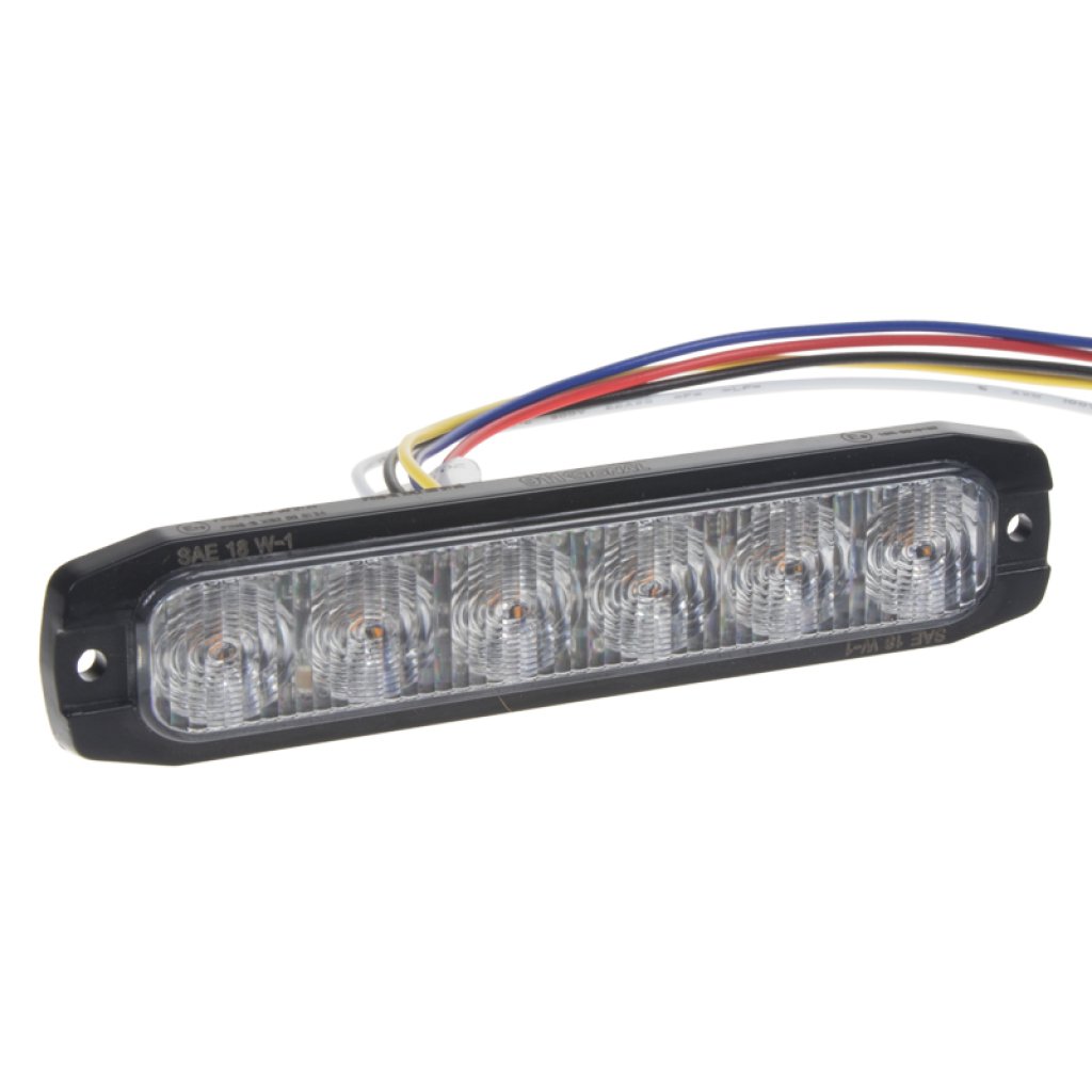 2x PROFI SLIM výstražné LED světlo vnější, červené+modré, 12-24V, ECE R65