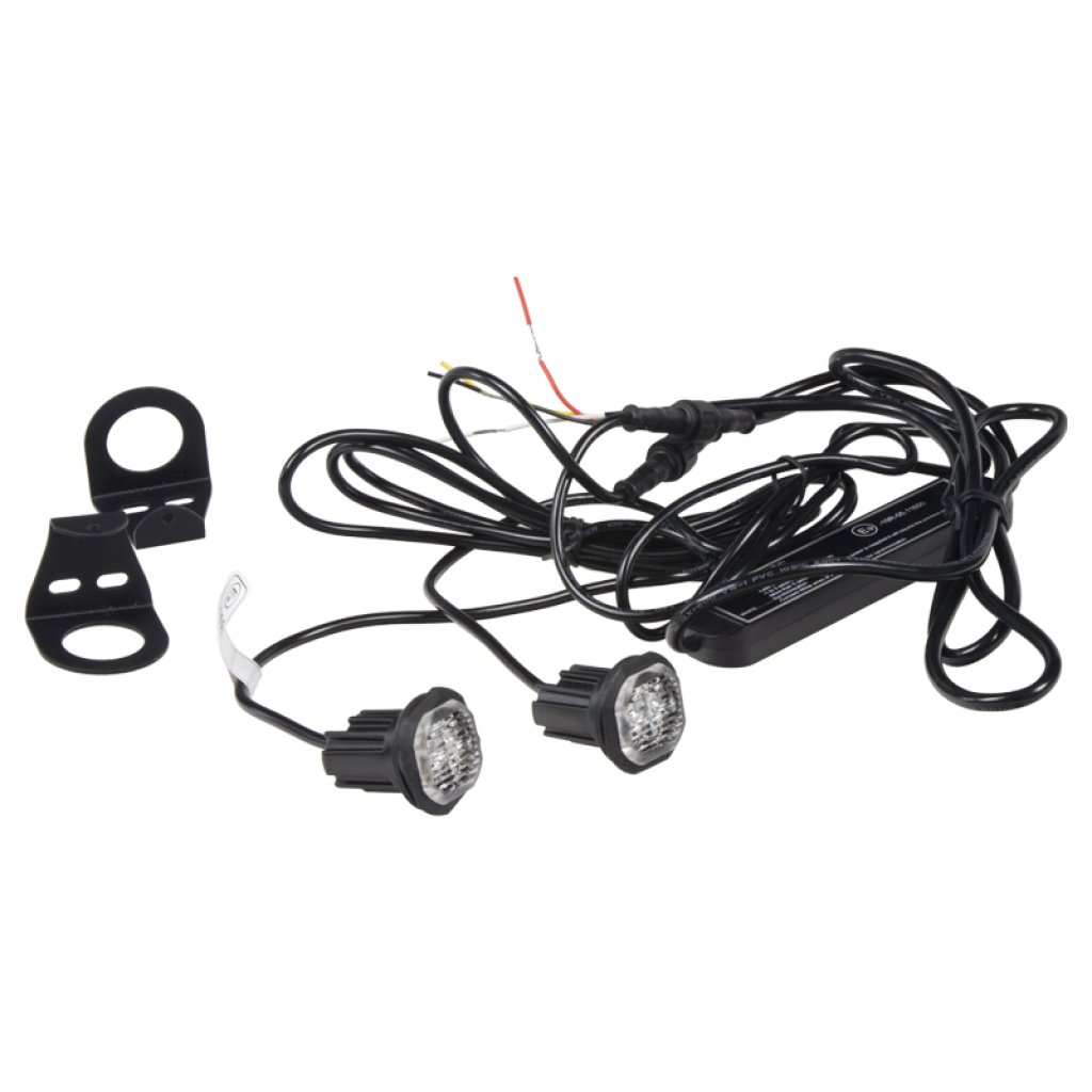 2x PROFI výstražné LED světlo vnější oranžové, 12-24V, ECE R65