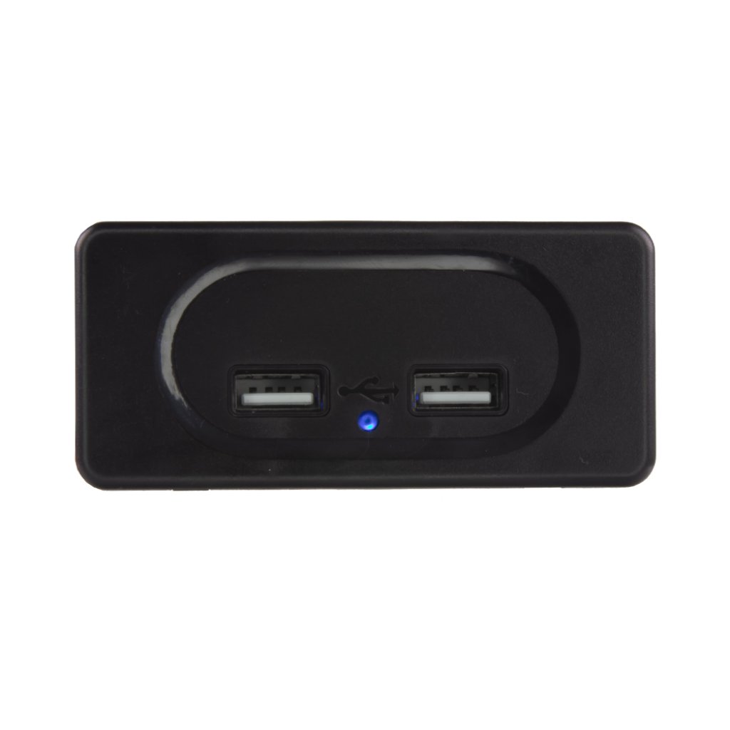 2x USB 3,1A zásuvka 12/24V, montáž na povrch