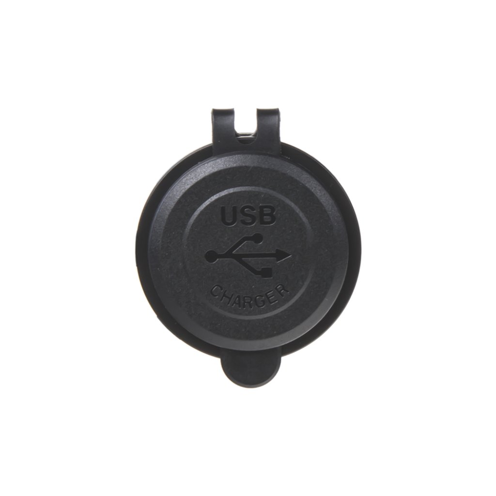 2x USB nabíječka voděodolná do panelu, QC3.0, modrá