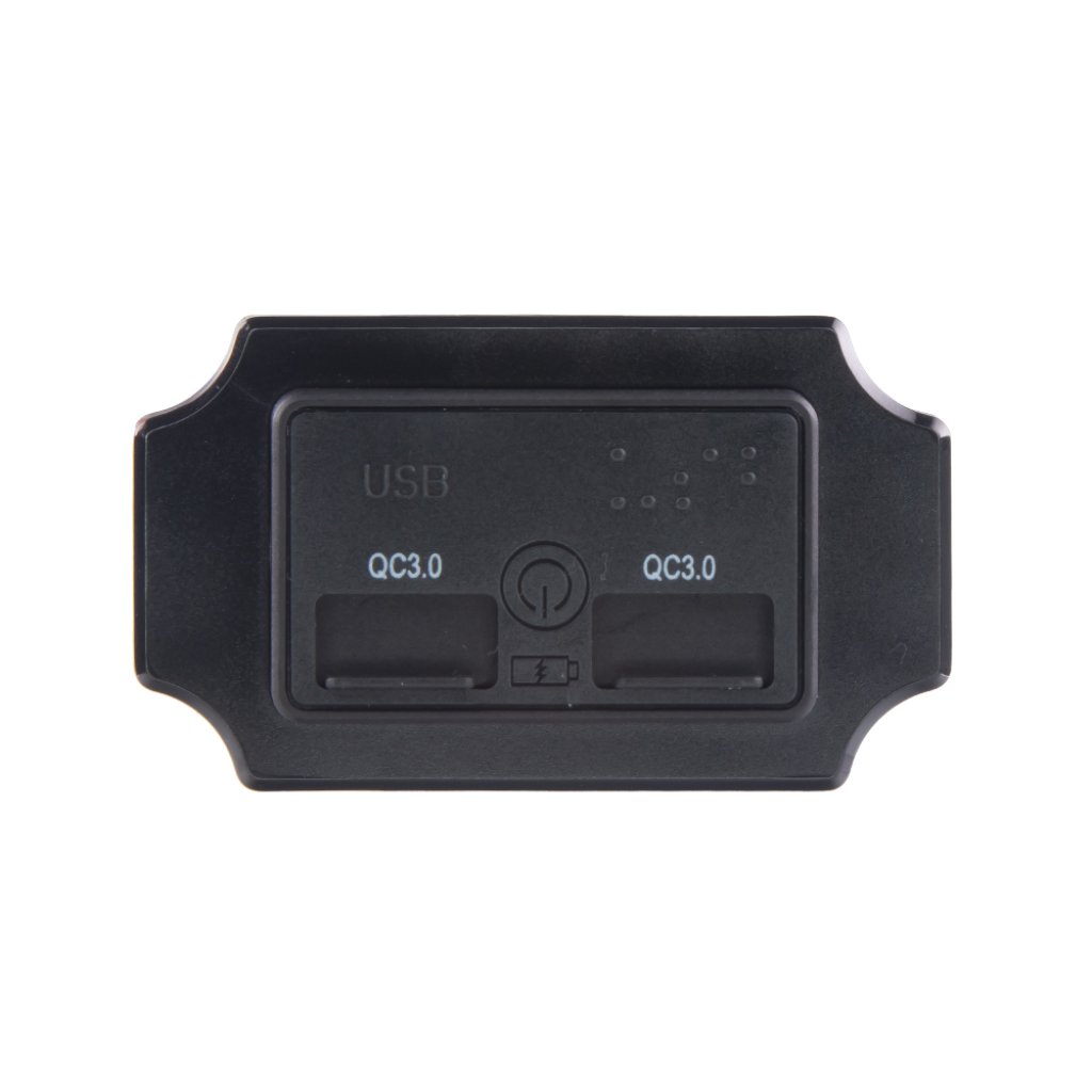 2x USB QC3.0 zásuvka 12/24V, montáž na povrch, vypínač