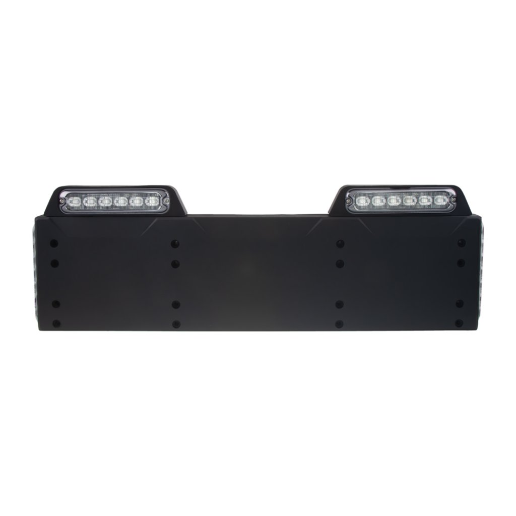 4x PREDATOR 6x4W LED pod SPZ, 12-24V, modrý, ECE R65