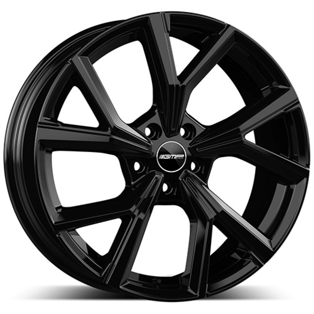 7,0x17 5/108 ET42 GMP Mentor; glossy black, kužel, průměr 73,1 (750kg)