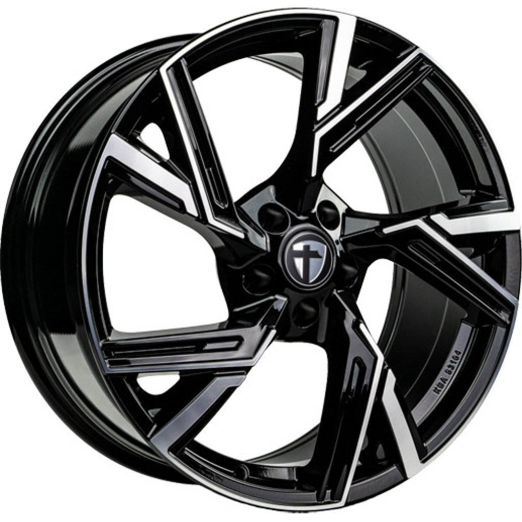 8,0x18 5/112 ET35 Tomason AR1; black diamond polished, kulová R13, průměr 66,6 (720kg)