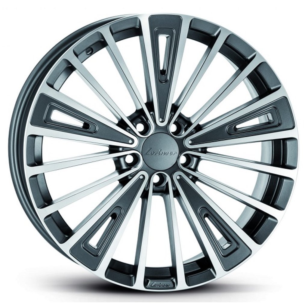 8,5x19 5/112 ET44 Lorinser RS12; titan s leštěnou čelní plochou, kulová R14, průměr 82mm