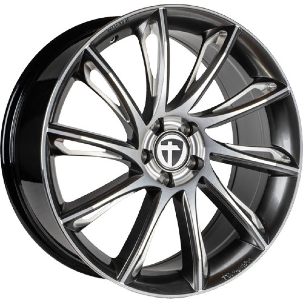 8,5x20 5/112 ET45 Tomason TN24; dark hyper black CC pol, kužel, průměr 72,6 (750kg)