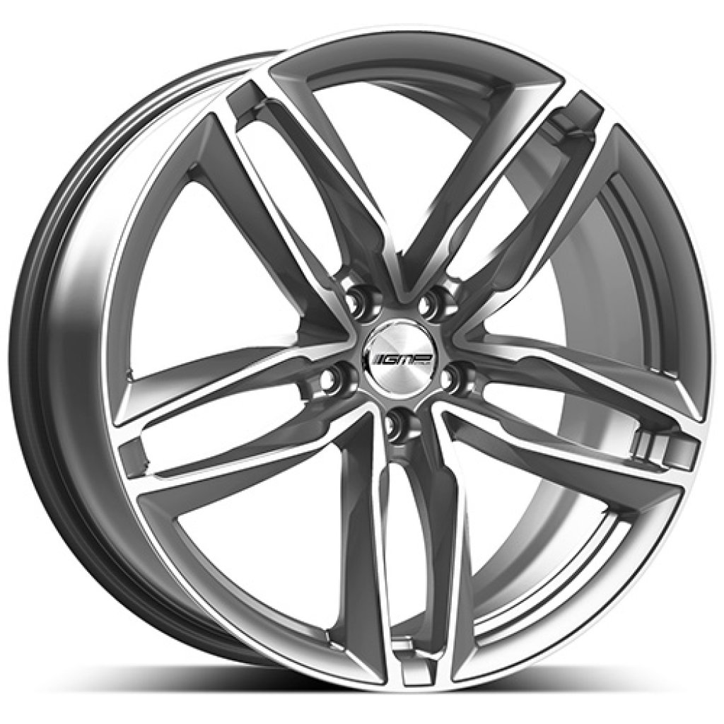 9,0x20 5/112 ET45 GMP Atom; anthracite diamond, kulová R13, průměr 66,5 (730kg)