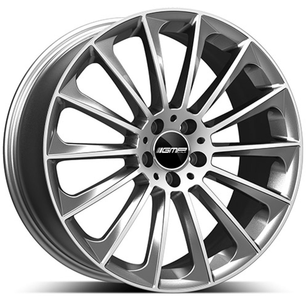 9,0x22 5/112 ET25 GMP Stellar; anthracite diamond, kulová R14, průměr 66,6 (900kg)