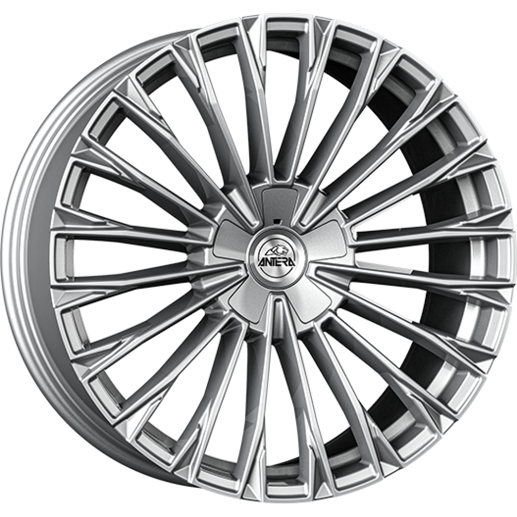 9,5x22 5/120 ET32 Antera A103; silver ice, rovná d.p., průměr 72,6 (965kg)
