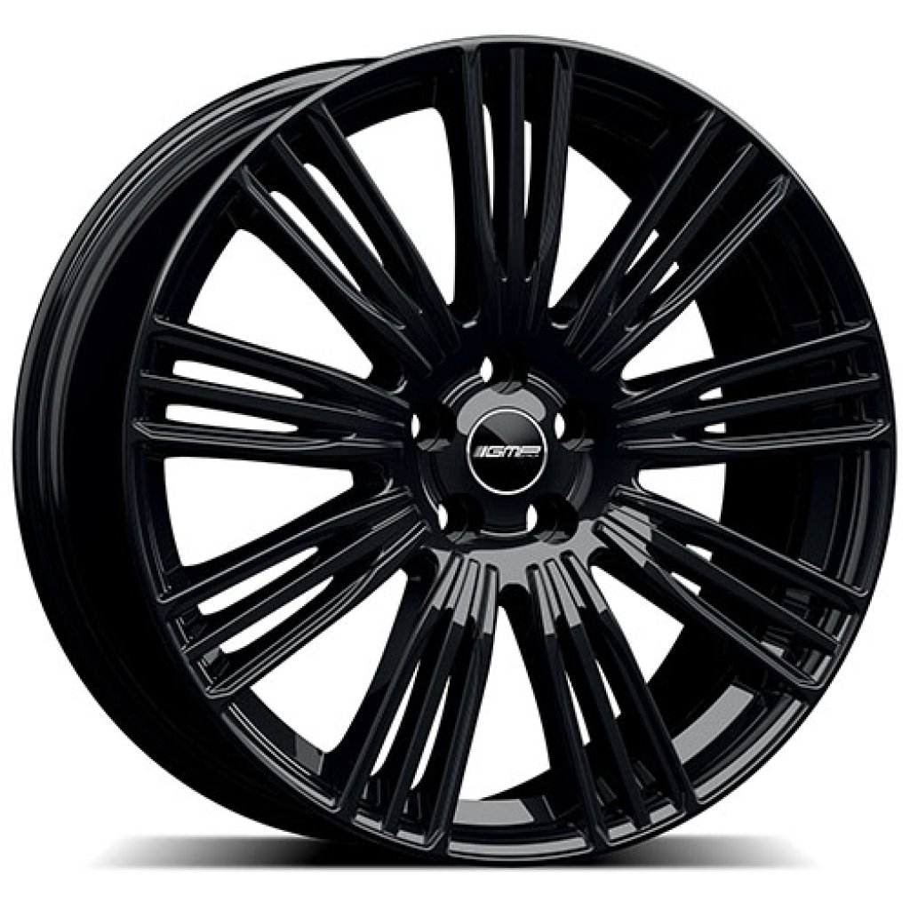 9,5x22 5/120 ET49 GMP Coventry; glossy black, rovná dosedací plocha, průměr 72,6 (965kg)