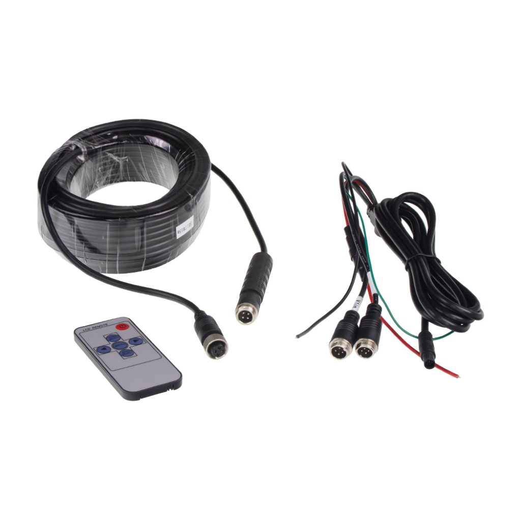 AHD kamerový set monitoru 7" na zrcátko se 2 x 4PIN + kamera + 15m kabel