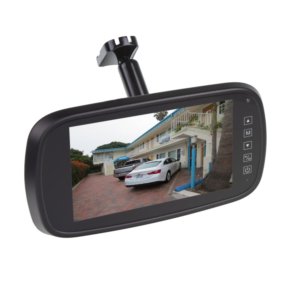 AHD monitor 7" na držák zrcátka se 2 x 4PIN vstupy