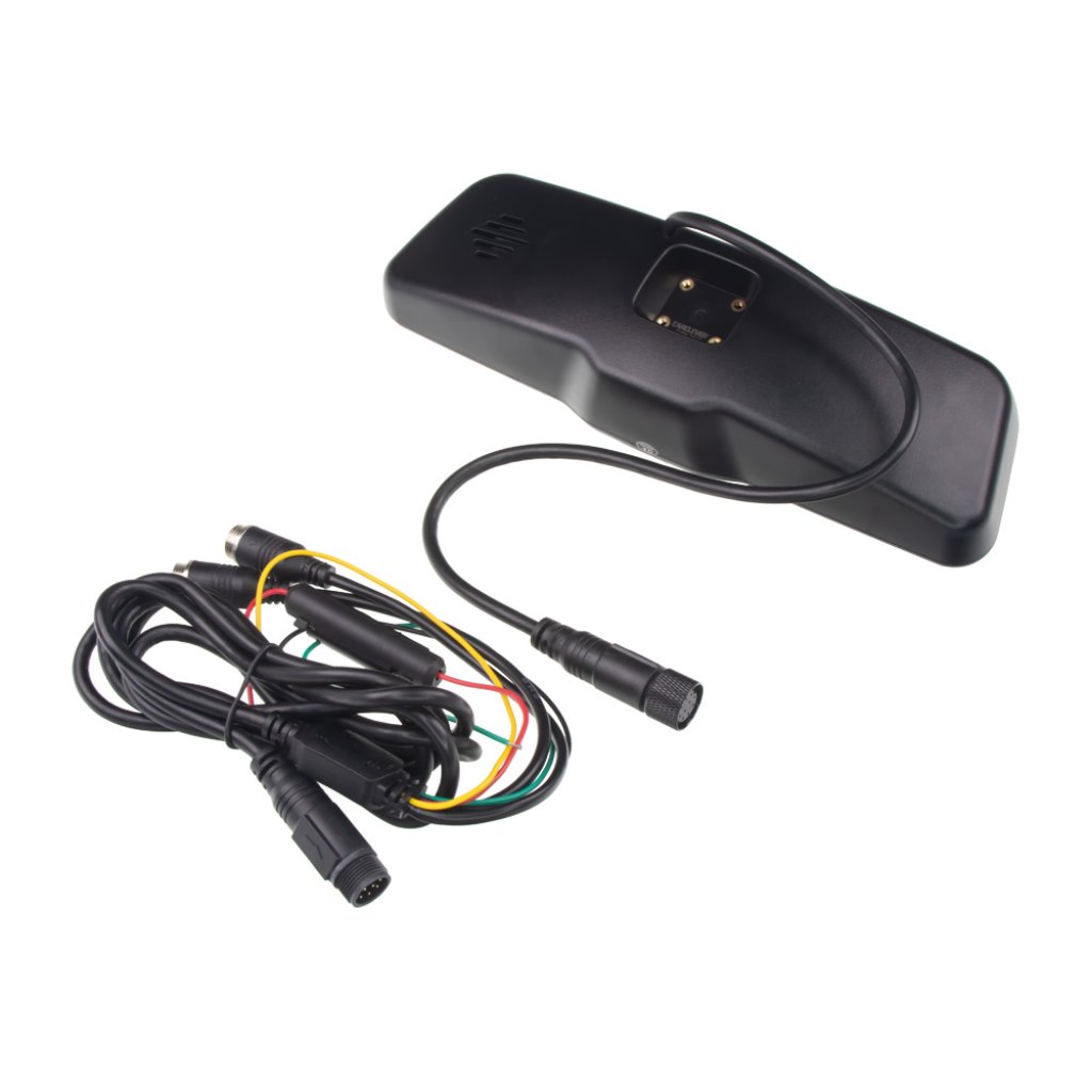 AHD monitor v zrcátku 9,66" pro OEM montáž, 2 x 4PIN vstupy
