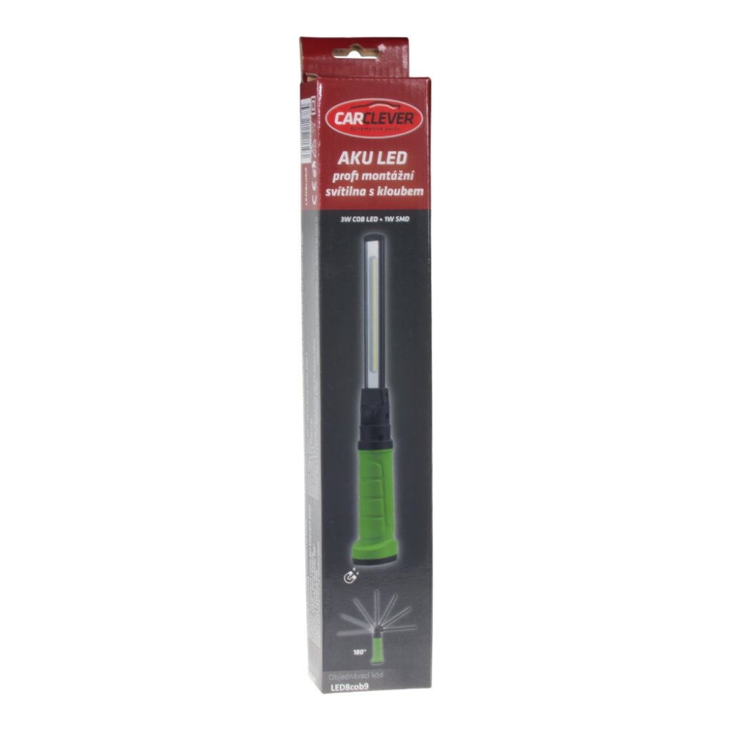 AKU LED 3W profi servisní svítilna, Li-ion 3,7 V 2600 mAh