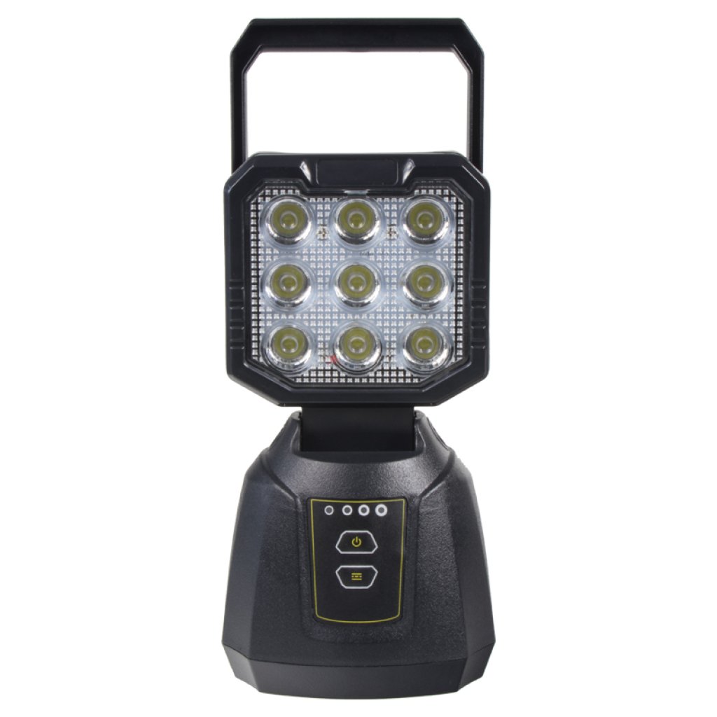 AKU LED světlo s magnetem, powerbanka, 9x3W, 263x110mm