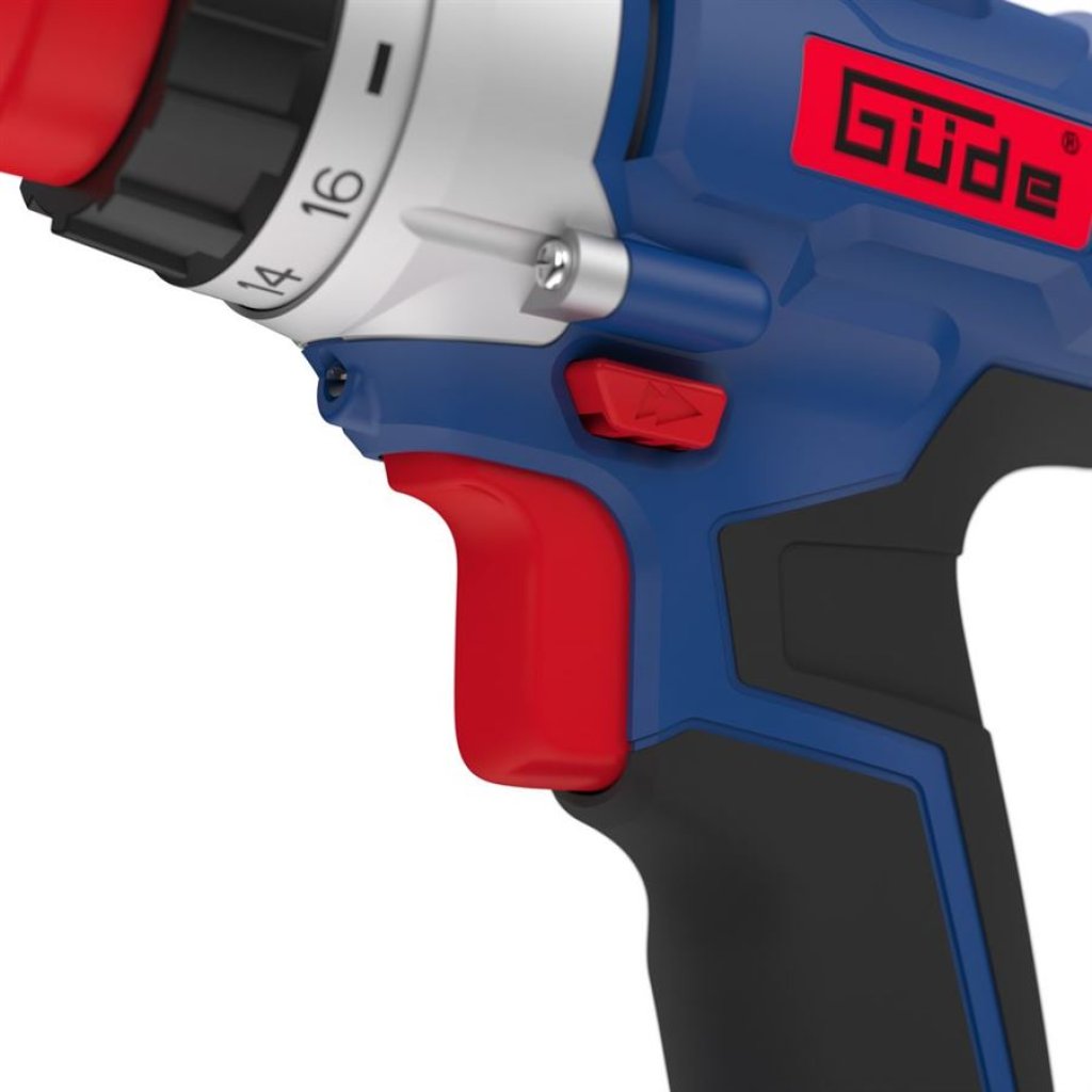 Akumulátorový vrtací šroubovák Güde BS 18 - Set 126 dílů