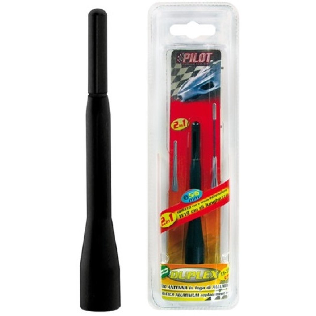 Anténní prut black pr. 5/6 mm, 11 - 19 cm, 40183