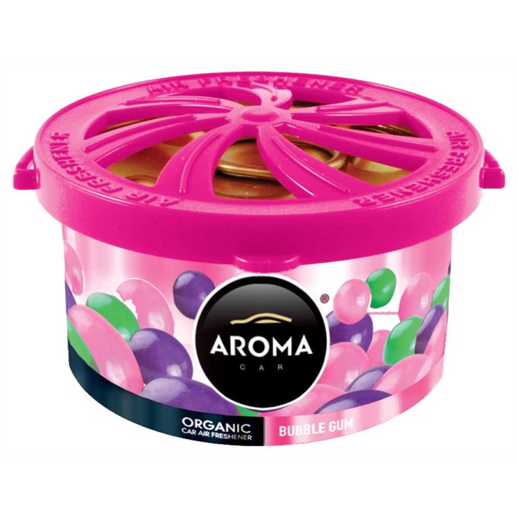 AROMA CAR ORGANIC 40g BUBBLE GUM, FAL925