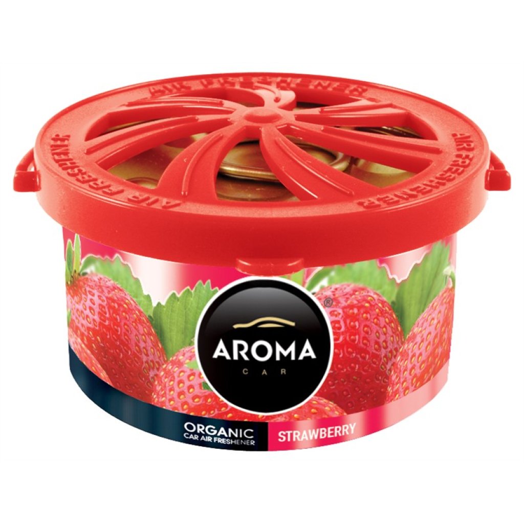 AROMA CAR ORGANIC 40g STRAWBERRY, FAL918