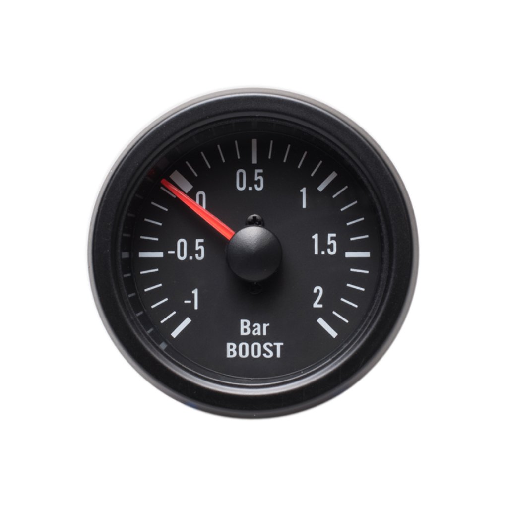 Autogauge palubní přístroj - tlak turba s černým podkladem