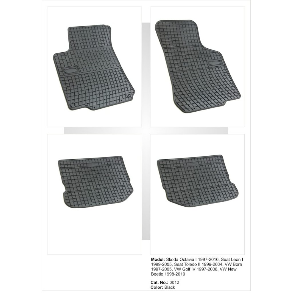 Autokoberce gumové FROGUM Škoda Octavia I 1996-2010, Volkswagen Golf IV 1997-2004