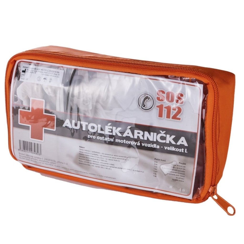 Autolékárnička v textilním obalu