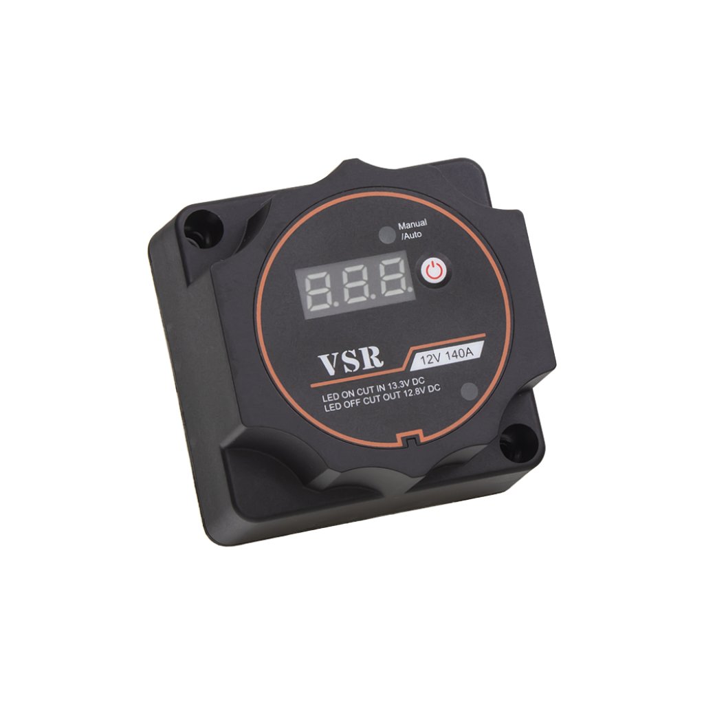 Automatické relé pro dobíjení druhé baterie 12V/140A s voltmetrem