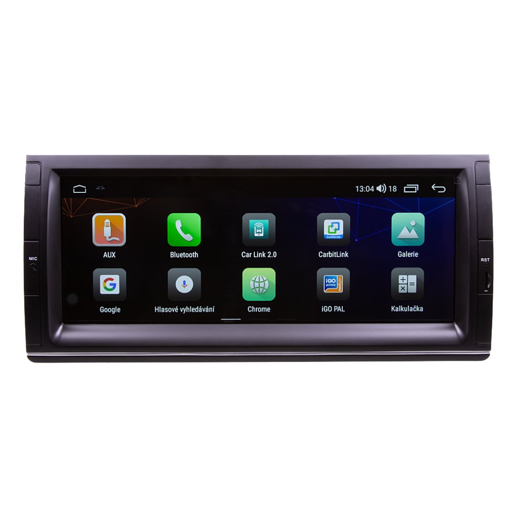 Autorádio pro BMW E39, E53, X5, M5 10,25" LCD, Android, WI-FI, GPS, CarPlay, Bluetooth, 4G, 2x USB