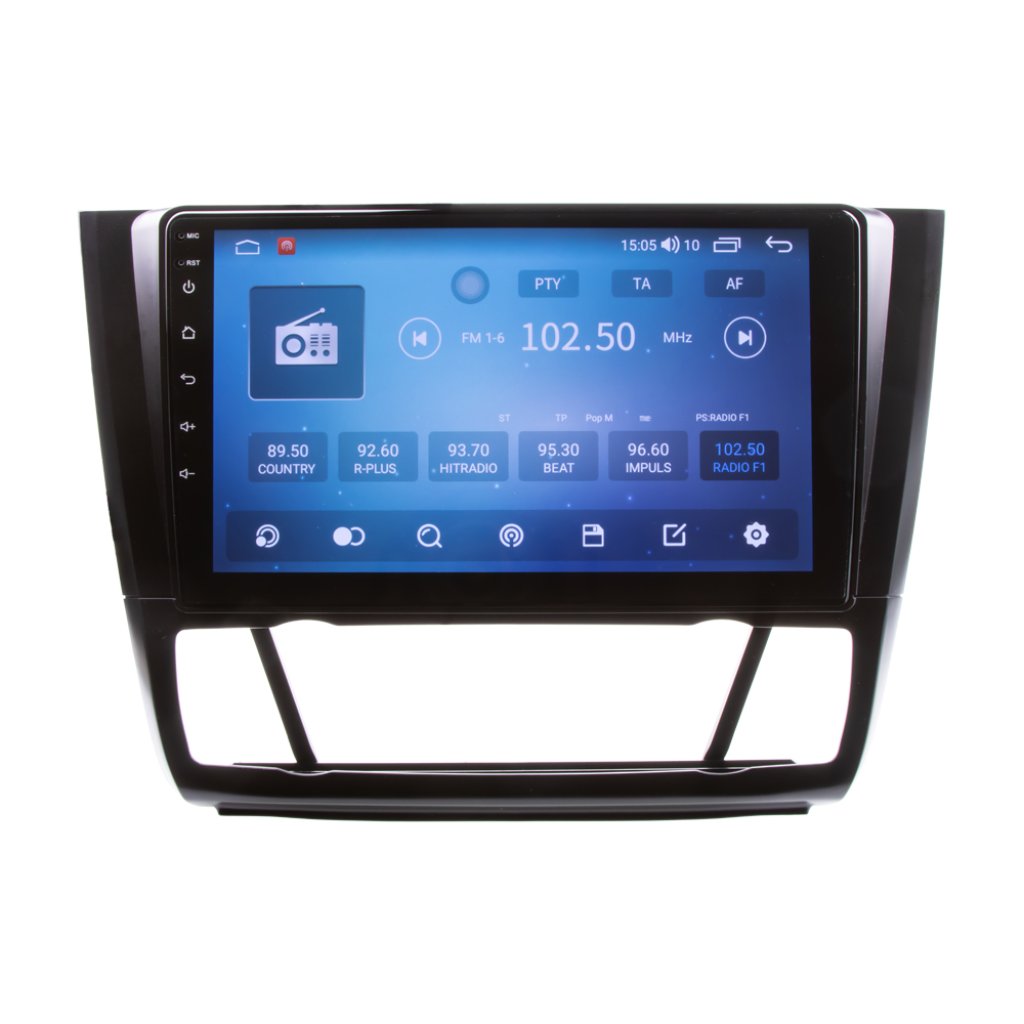 Autorádio pro BMW E81, E82, E87, E88 s 9" LCD, Android, WI-FI, GPS, CarPlay, Bluetooth, 4G, 2x USB