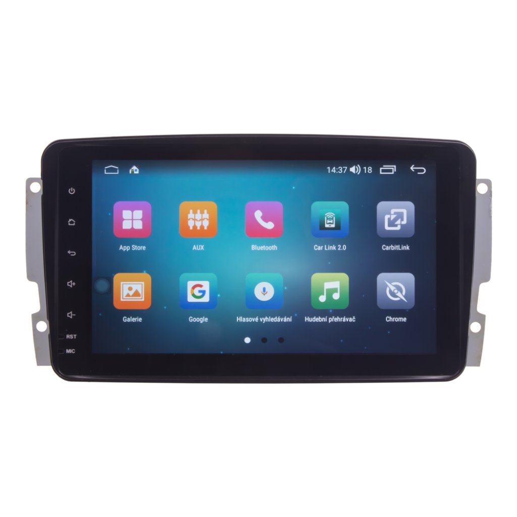 Autorádio pro Mercedes s 8" LCD, Android, WI-FI, GPS, CarPlay, Bluetooth, 4G, 2x USB